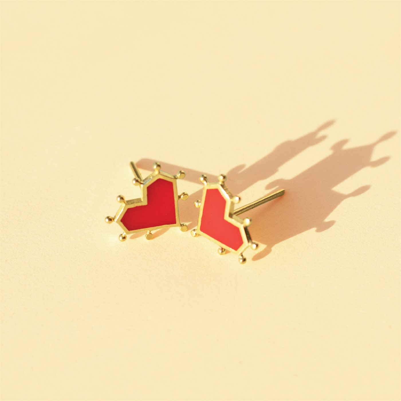 گوشواره قلب پرتو