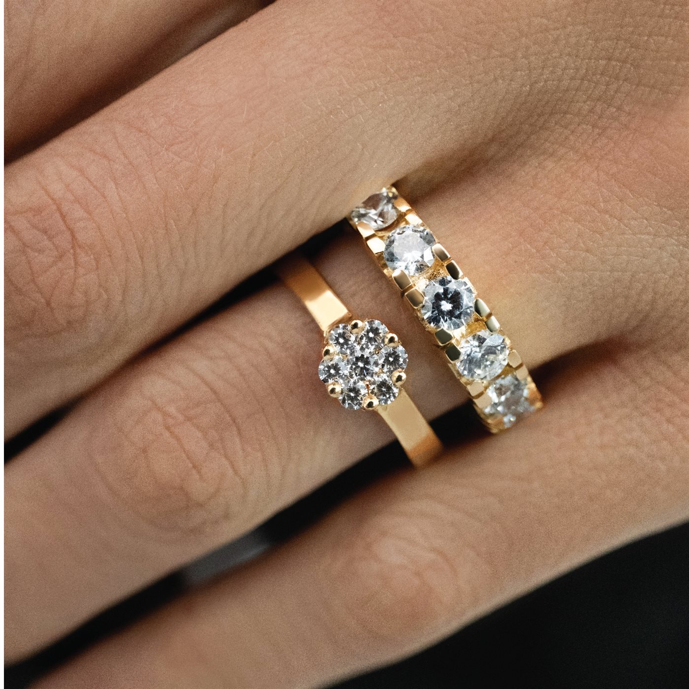 انگشتر دور سنگ ۴