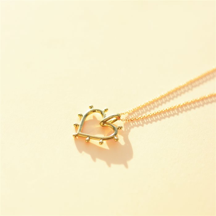 گردنبند قلب تابان