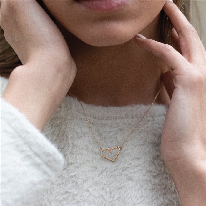 گردنبند قلب نامنظم