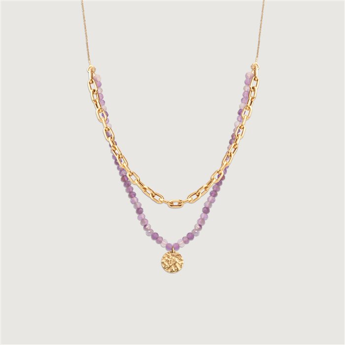 گردنبند فلامینگو میکس بنفش